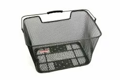Pletscher Fahrradkorb Engmaschig Schwarz