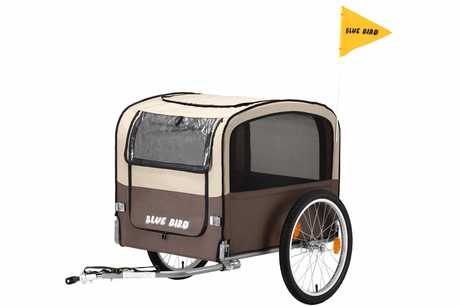 Point Blue Bird Hundeanhänger Braun